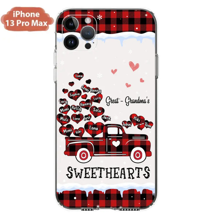 Personalized Grandma Phone Case - Gift Idea For Grandma - Upto 20 Children - Great - Grandma's Sweethearts - Case For iPhone/Samsung