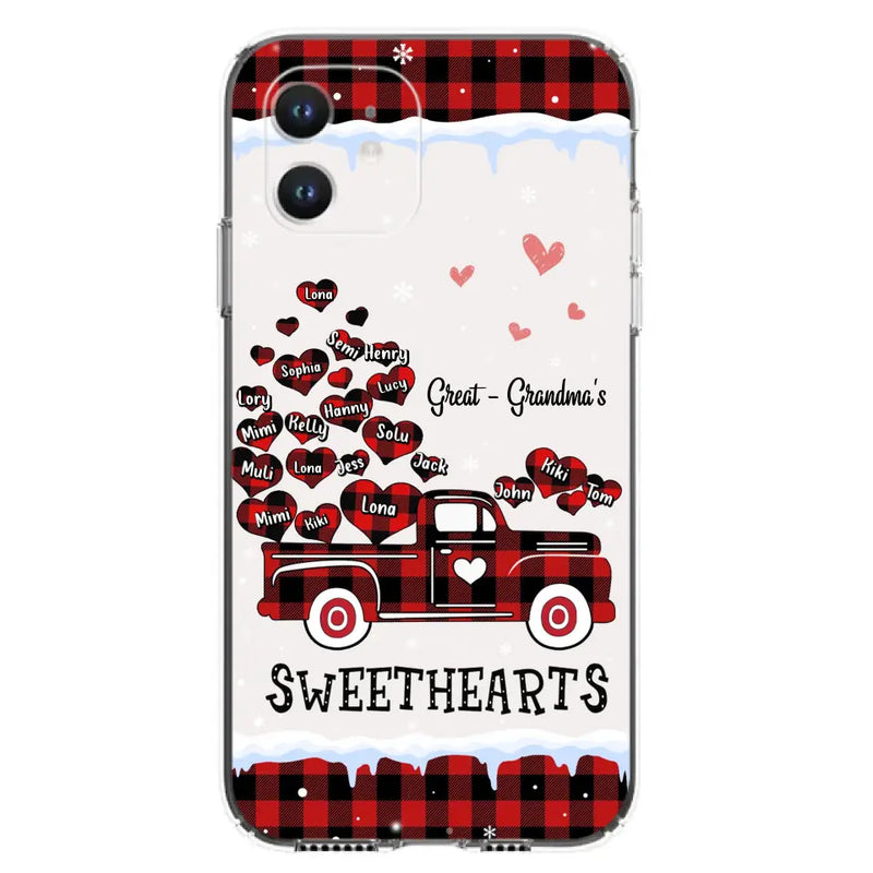 Personalized Grandma Phone Case - Gift Idea For Grandma - Up to 20 Children - Great Grandma's Sweethearts - Case For iPhone/Samsung