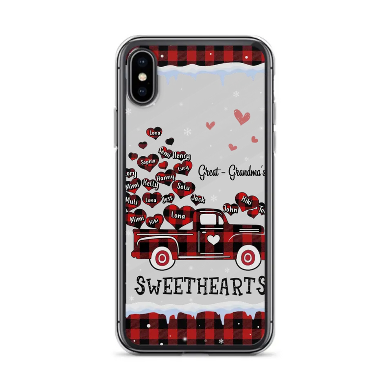 Personalized Grandma Phone Case - Gift Idea For Grandma - Up to 20 Children - Great Grandma's Sweethearts - Case For iPhone/Samsung
