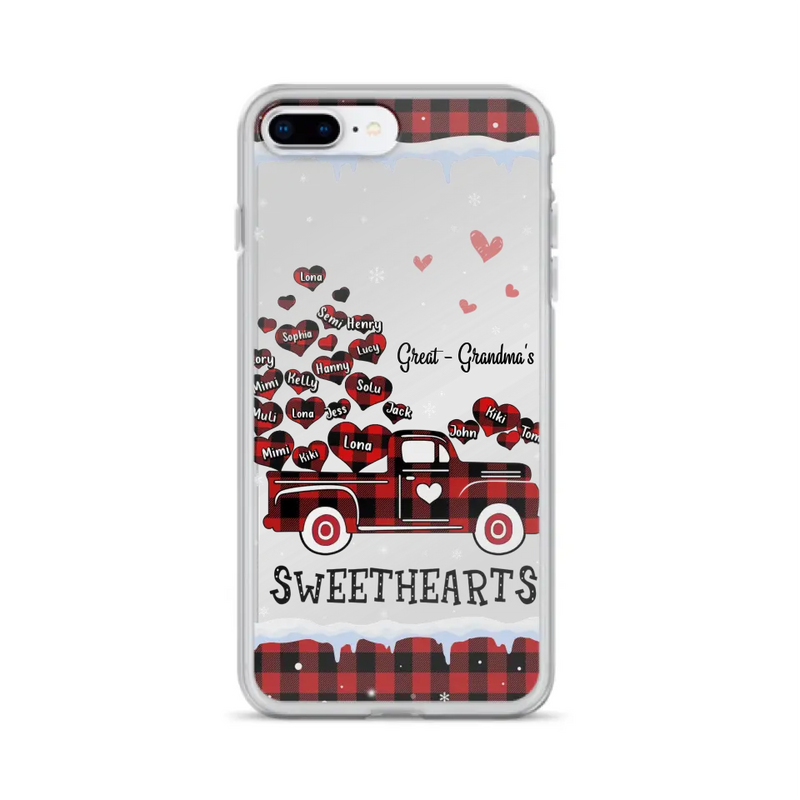 Personalized Grandma Phone Case - Gift Idea For Grandma - Up to 20 Children - Great Grandma's Sweethearts - Case For iPhone/Samsung