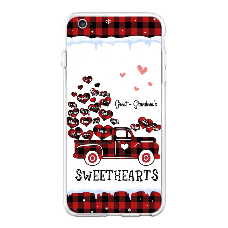 Personalized Grandma Phone Case - Gift Idea For Grandma - Up to 20 Children - Great Grandma's Sweethearts - Case For iPhone/Samsung
