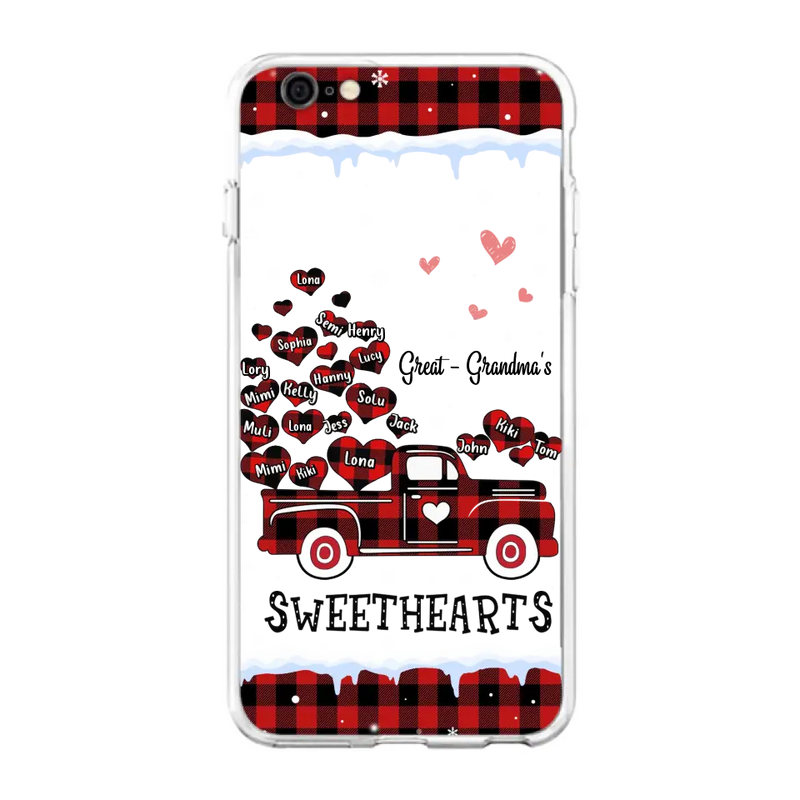Personalized Grandma Phone Case - Gift Idea For Grandma - Up to 20 Children - Great Grandma's Sweethearts - Case For iPhone/Samsung