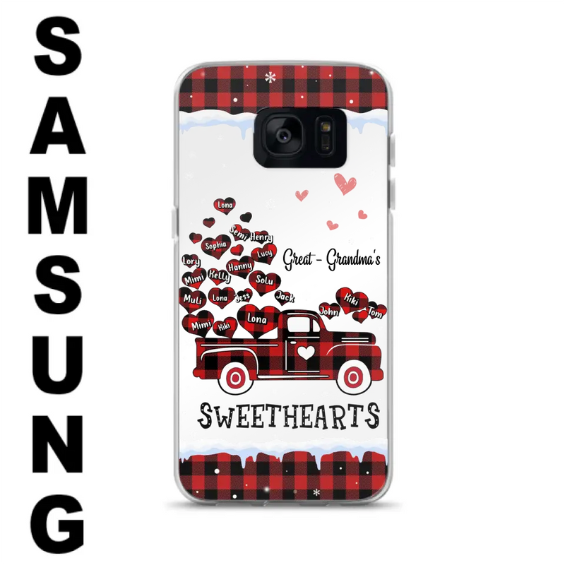 Personalized Grandma Phone Case - Gift Idea For Grandma - Up to 20 Children - Great Grandma's Sweethearts - Case For iPhone/Samsung