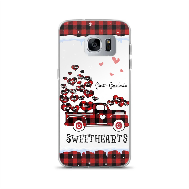 Personalized Grandma Phone Case - Gift Idea For Grandma - Up to 20 Children - Great Grandma's Sweethearts - Case For iPhone/Samsung