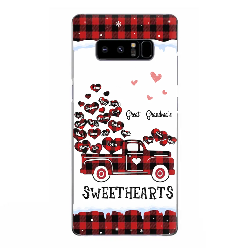Personalized Grandma Phone Case - Gift Idea For Grandma - Up to 20 Children - Great Grandma's Sweethearts - Case For iPhone/Samsung