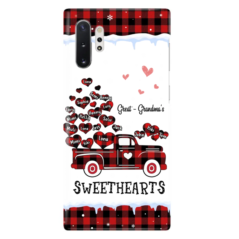 Personalized Grandma Phone Case - Gift Idea For Grandma - Up to 20 Children - Great Grandma's Sweethearts - Case For iPhone/Samsung