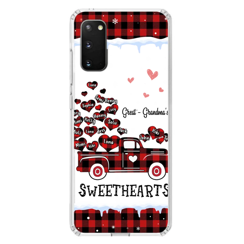 Personalized Grandma Phone Case - Gift Idea For Grandma - Up to 20 Children - Great Grandma's Sweethearts - Case For iPhone/Samsung