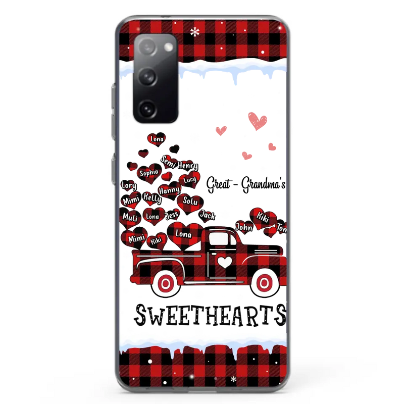 Personalized Grandma Phone Case - Gift Idea For Grandma - Up to 20 Children - Great Grandma's Sweethearts - Case For iPhone/Samsung