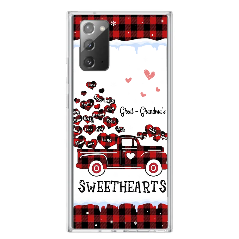Personalized Grandma Phone Case - Gift Idea For Grandma - Up to 20 Children - Great Grandma's Sweethearts - Case For iPhone/Samsung