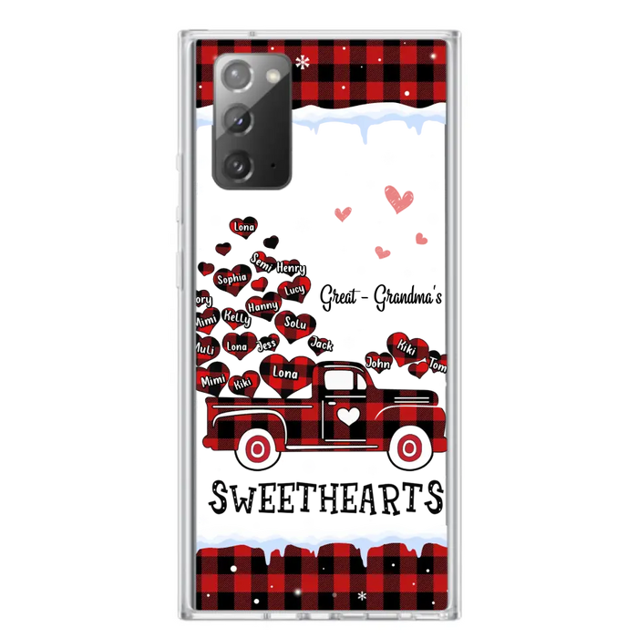 Personalized Grandma Phone Case - Gift Idea For Grandma - Upto 20 Children - Great - Grandma's Sweethearts - Case For iPhone/Samsung