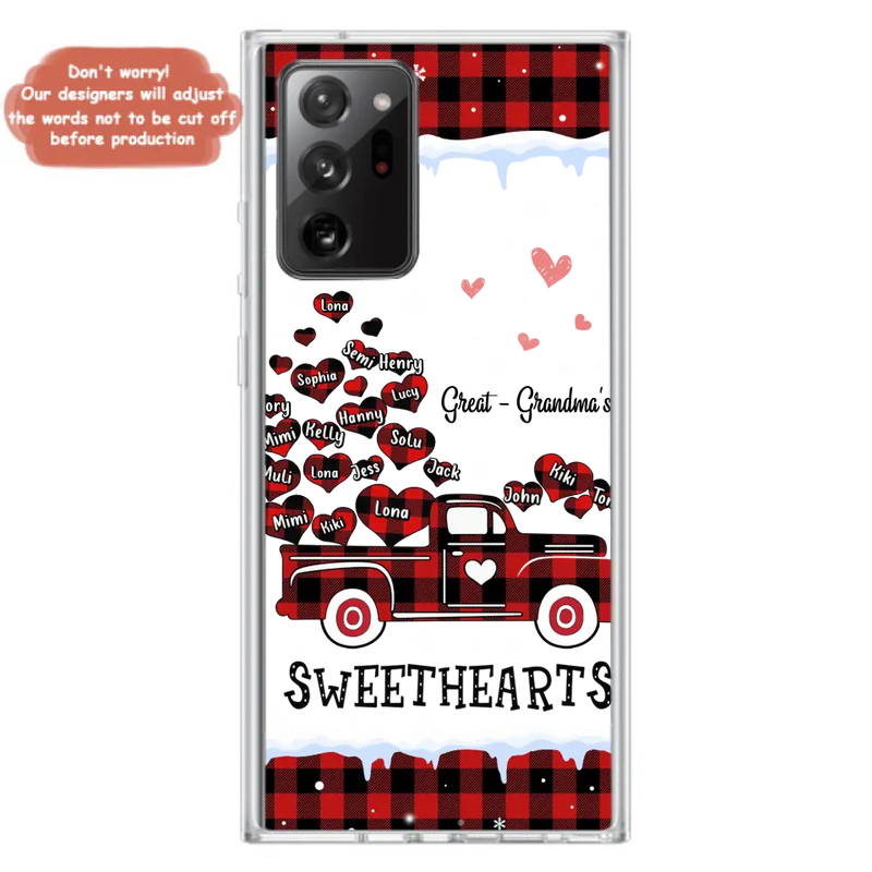 Personalized Grandma Phone Case - Gift Idea For Grandma - Up to 20 Children - Great Grandma's Sweethearts - Case For iPhone/Samsung