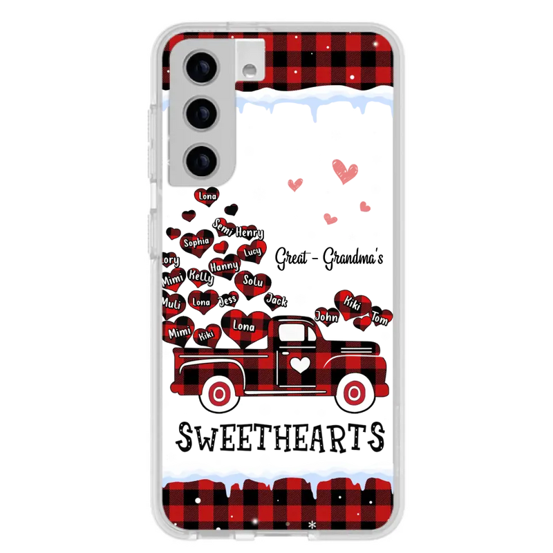 Personalized Grandma Phone Case - Gift Idea For Grandma - Up to 20 Children - Great Grandma's Sweethearts - Case For iPhone/Samsung
