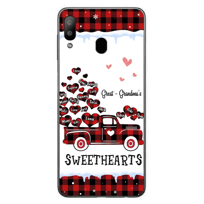 Personalized Grandma Phone Case - Gift Idea For Grandma - Upto 20 Children - Great - Grandma's Sweethearts - Case For iPhone/Samsung