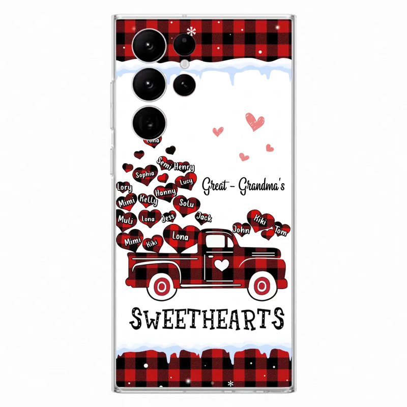Personalized Grandma Phone Case - Gift Idea For Grandma - Up to 20 Children - Great Grandma's Sweethearts - Case For iPhone/Samsung