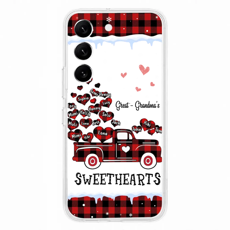 Personalized Grandma Phone Case - Gift Idea For Grandma - Up to 20 Children - Great Grandma's Sweethearts - Case For iPhone/Samsung