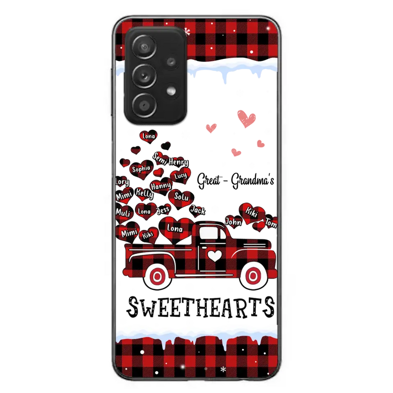 Personalized Grandma Phone Case - Gift Idea For Grandma - Up to 20 Children - Great Grandma's Sweethearts - Case For iPhone/Samsung