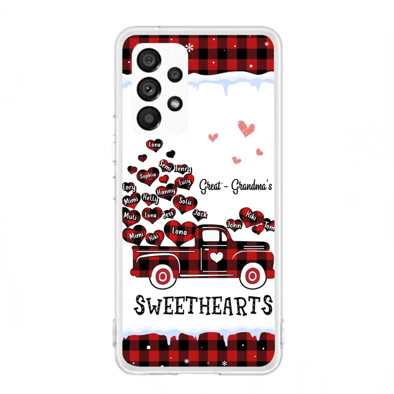 Personalized Grandma Phone Case - Gift Idea For Grandma - Up to 20 Children - Great Grandma's Sweethearts - Case For iPhone/Samsung