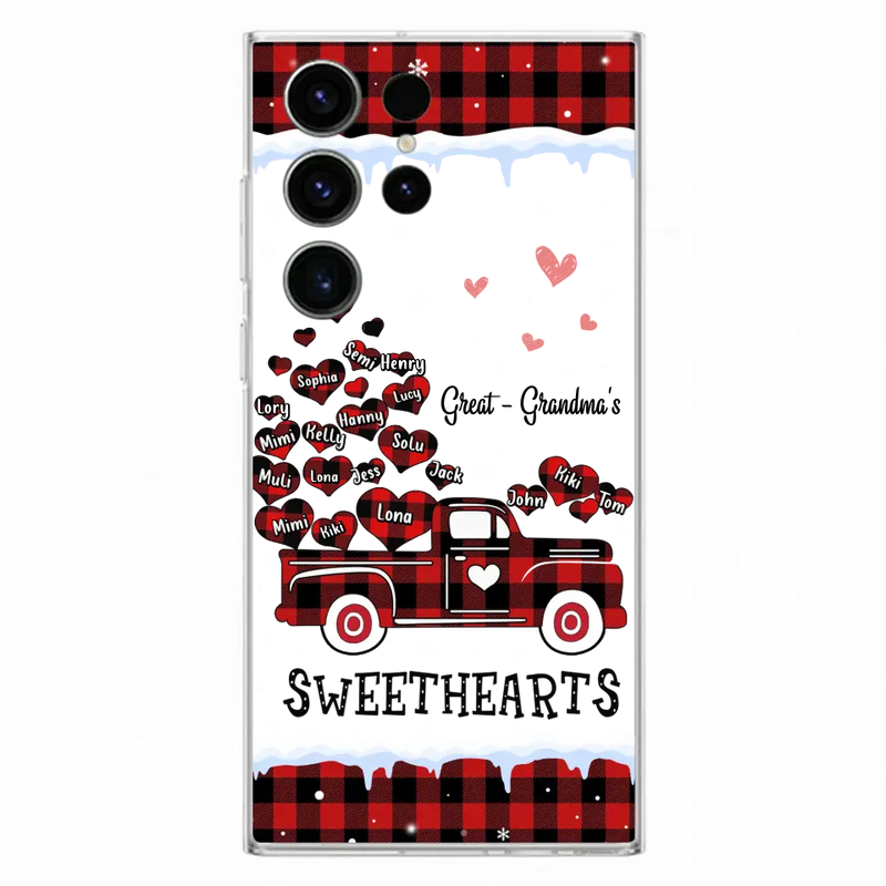 Personalized Grandma Phone Case - Gift Idea For Grandma - Up to 20 Children - Great Grandma's Sweethearts - Case For iPhone/Samsung
