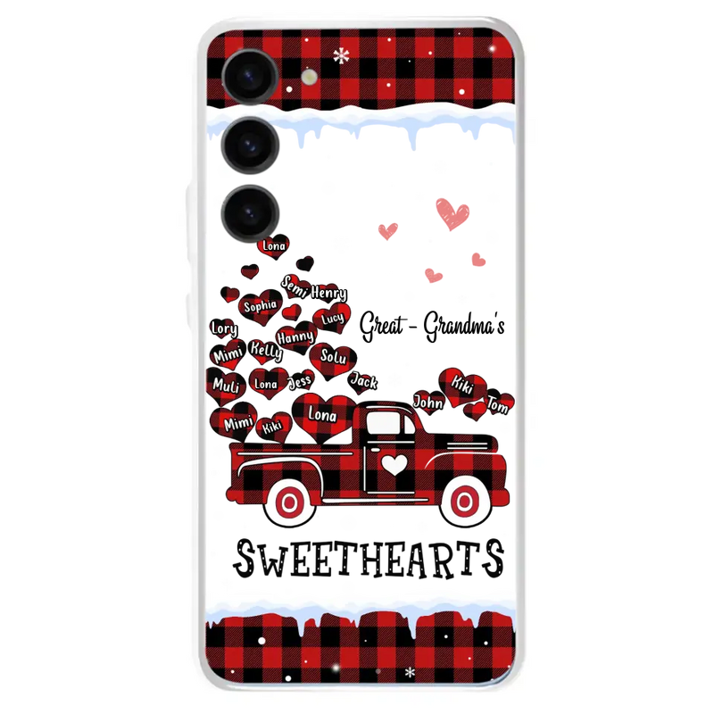 Personalized Grandma Phone Case - Gift Idea For Grandma - Up to 20 Children - Great Grandma's Sweethearts - Case For iPhone/Samsung