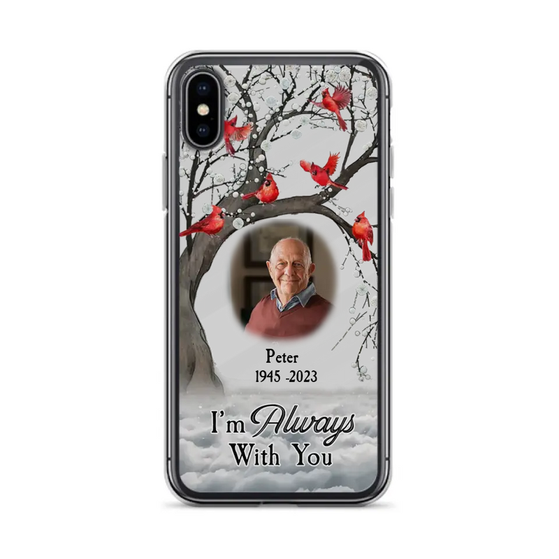 Personalized Memorial Photo Phone Case - Upload Photo - Memorial Gift Idea For Family Member - I'm Always With You - Case For iPhone/Samsung