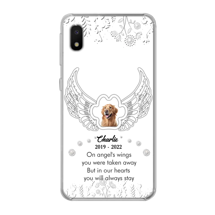 Personalized Pet Phone Case - Upload Photo -Memorial Gift Idea for Dog/Cat Lovers - In Our Hearts You Will Always Stay - Case for iPhone/Samsung