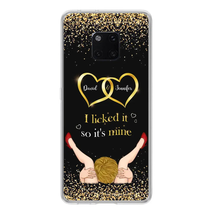 Custom Personalized Couple Phone Case - Gift Idea For Couple/Valentines Day - I Licked It So It's Mine - Case For Oppo/Xiaomi/Huawei