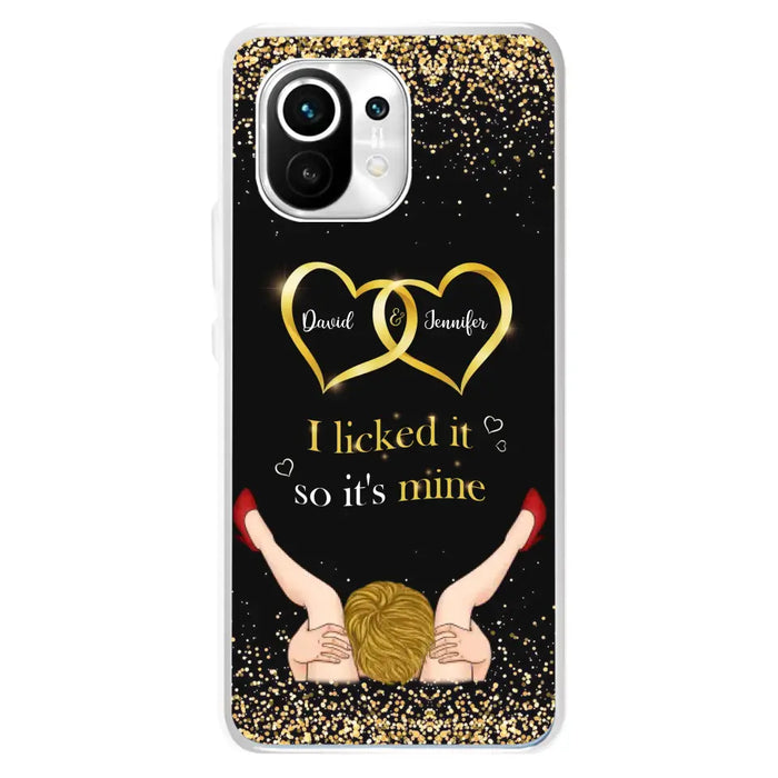 Custom Personalized Couple Phone Case - Gift Idea For Couple/Valentines Day - I Licked It So It's Mine - Case For Oppo/Xiaomi/Huawei