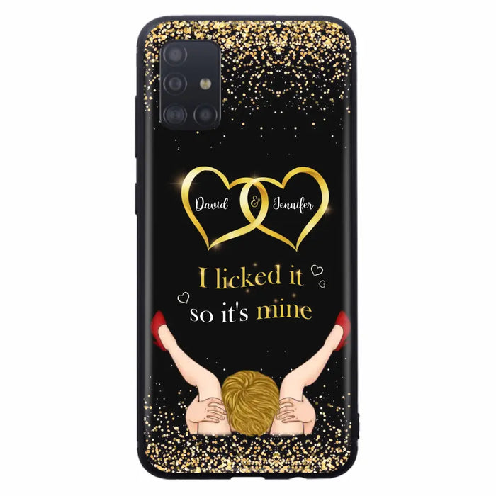 Custom Personalized Couple Phone Case - Gift Idea For Couple/Valentines Day - I Licked It So It's Mine - Case For iPhone/Samsung