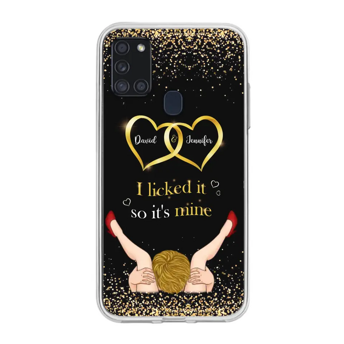 Custom Personalized Couple Phone Case - Gift Idea For Couple/Valentines Day - I Licked It So It's Mine - Case For iPhone/Samsung