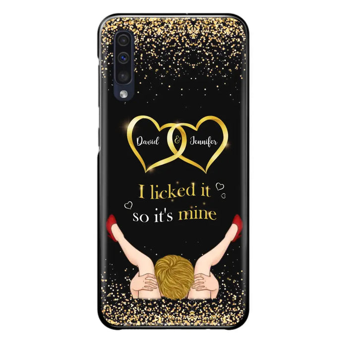 Custom Personalized Couple Phone Case - Gift Idea For Couple/Valentines Day - I Licked It So It's Mine - Case For iPhone/Samsung