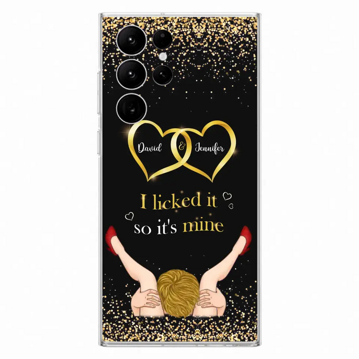 Custom Personalized Couple Phone Case - Gift Idea For Couple/Valentines Day - I Licked It So It's Mine - Case For iPhone/Samsung