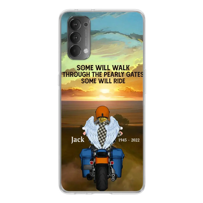 Custom Personalized Memorial Biker Phone Case - Memorial Gift Idea For Father's Day - Some Will Ride - Case For Oppo/Xiaomi/Huawei