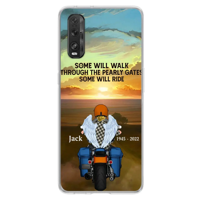 Custom Personalized Memorial Biker Phone Case - Memorial Gift Idea For Father's Day - Some Will Ride - Case For Oppo/Xiaomi/Huawei