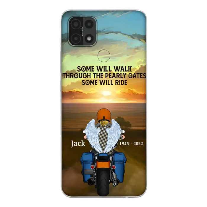 Custom Personalized Memorial Biker Phone Case - Memorial Gift Idea For Father's Day - Some Will Ride - Case For Oppo/Xiaomi/Huawei