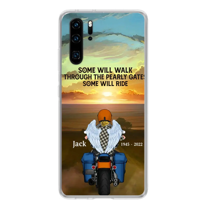 Custom Personalized Memorial Biker Phone Case - Memorial Gift Idea For Father's Day - Some Will Ride - Case For Oppo/Xiaomi/Huawei