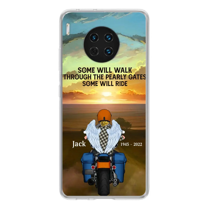 Custom Personalized Memorial Biker Phone Case - Memorial Gift Idea For Father's Day - Some Will Ride - Case For Oppo/Xiaomi/Huawei