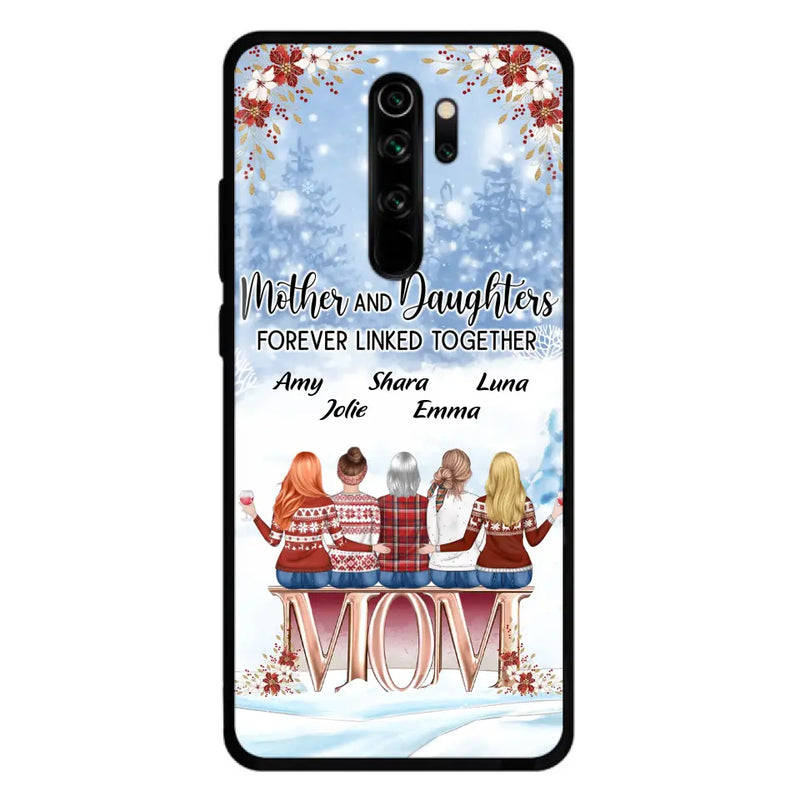 Personalized Mom Phone Case - Mother With Up to 4 Daughters - Gift Idea For Mother's Day From Daughter - Mother And Daughters Forever Linked Together - Case For Oppo/Xiaomi/Huawei