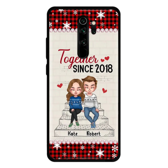 Custom Personalized Christmas Couple Phone Case - Christmas Gift Idea For Couple - Together Since 2018 - Case For Oppo/Xiaomi/Huawei