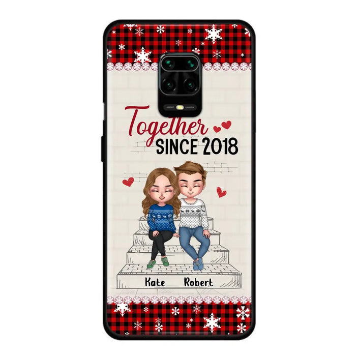 Custom Personalized Christmas Couple Phone Case - Christmas Gift Idea For Couple - Together Since 2018 - Case For Oppo/Xiaomi/Huawei