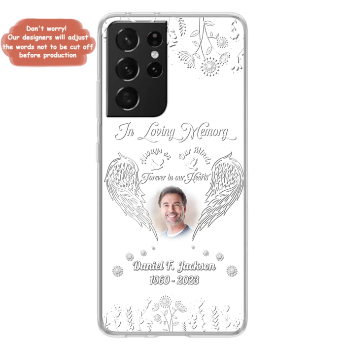 Custom Personalized Memorial Photo Phone Case - Memorial Gift Idea - In Loving Memory