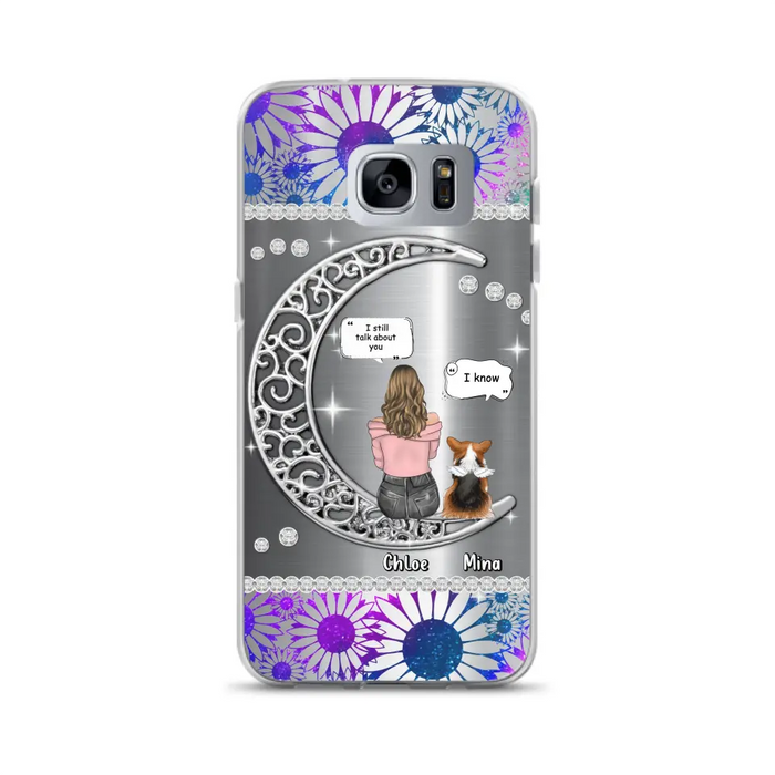 Custom Personalized To The Moon & Back Pet Phone Case - Memorial Gift Idea For Dog/ Cat/ Rabbits Owners - Up to 4 Dogs/ Cats/ Rabbits - Case For iPhone And Samsung