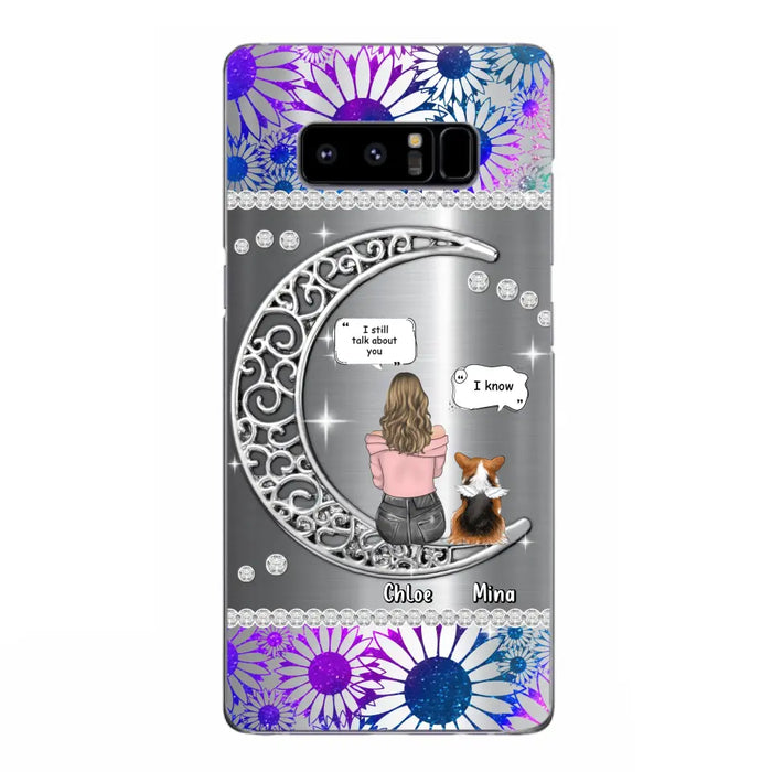 Custom Personalized To The Moon & Back Pet Phone Case - Memorial Gift Idea For Dog/ Cat/ Rabbits Owners - Up to 4 Dogs/ Cats/ Rabbits - Case For iPhone And Samsung