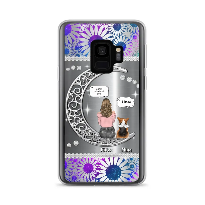 Custom Personalized To The Moon & Back Pet Phone Case - Memorial Gift Idea For Dog/ Cat/ Rabbits Owners - Up to 4 Dogs/ Cats/ Rabbits - Case For iPhone And Samsung