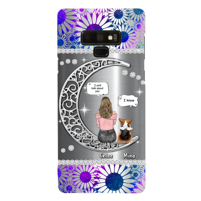 Custom Personalized To The Moon & Back Pet Phone Case - Memorial Gift Idea For Dog/ Cat/ Rabbits Owners - Up to 4 Dogs/ Cats/ Rabbits - Case For iPhone And Samsung