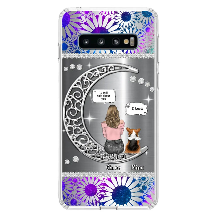 Custom Personalized To The Moon & Back Pet Phone Case - Memorial Gift Idea For Dog/ Cat/ Rabbits Owners - Up to 4 Dogs/ Cats/ Rabbits - Case For iPhone And Samsung