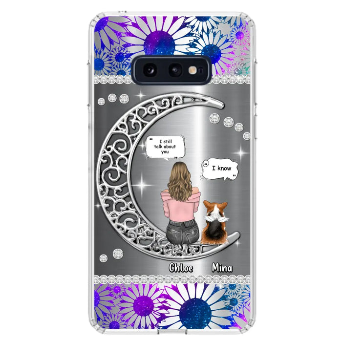 Custom Personalized To The Moon & Back Pet Phone Case - Memorial Gift Idea For Dog/ Cat/ Rabbits Owners - Up to 4 Dogs/ Cats/ Rabbits - Case For iPhone And Samsung