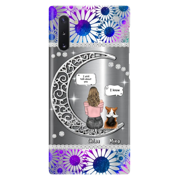 Custom Personalized To The Moon & Back Pet Phone Case - Memorial Gift Idea For Dog/ Cat/ Rabbits Owners - Up to 4 Dogs/ Cats/ Rabbits - Case For iPhone And Samsung