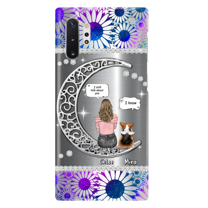 Custom Personalized To The Moon & Back Pet Phone Case - Memorial Gift Idea For Dog/ Cat/ Rabbits Owners - Up to 4 Dogs/ Cats/ Rabbits - Case For iPhone And Samsung