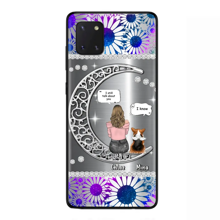 Custom Personalized To The Moon & Back Pet Phone Case - Memorial Gift Idea For Dog/ Cat/ Rabbits Owners - Up to 4 Dogs/ Cats/ Rabbits - Case For iPhone And Samsung