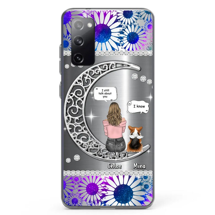 Custom Personalized To The Moon & Back Pet Phone Case - Memorial Gift Idea For Dog/ Cat/ Rabbits Owners - Up to 4 Dogs/ Cats/ Rabbits - Case For iPhone And Samsung